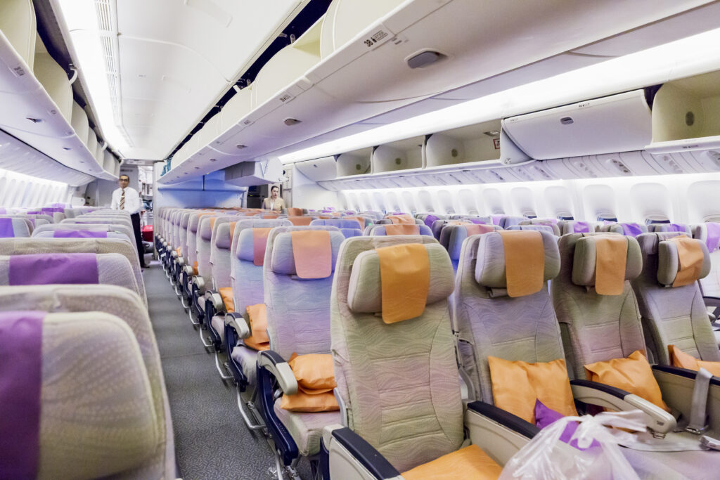 Dubai,,Emirates,-,March,14,,2016:,Boeing,777,Emirates,,Interior